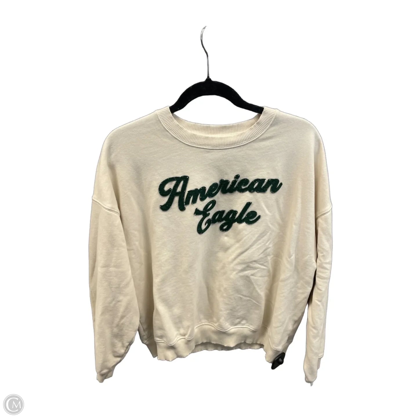 Sweatshirt Crewneck By American Eagle In Cream, Size: M