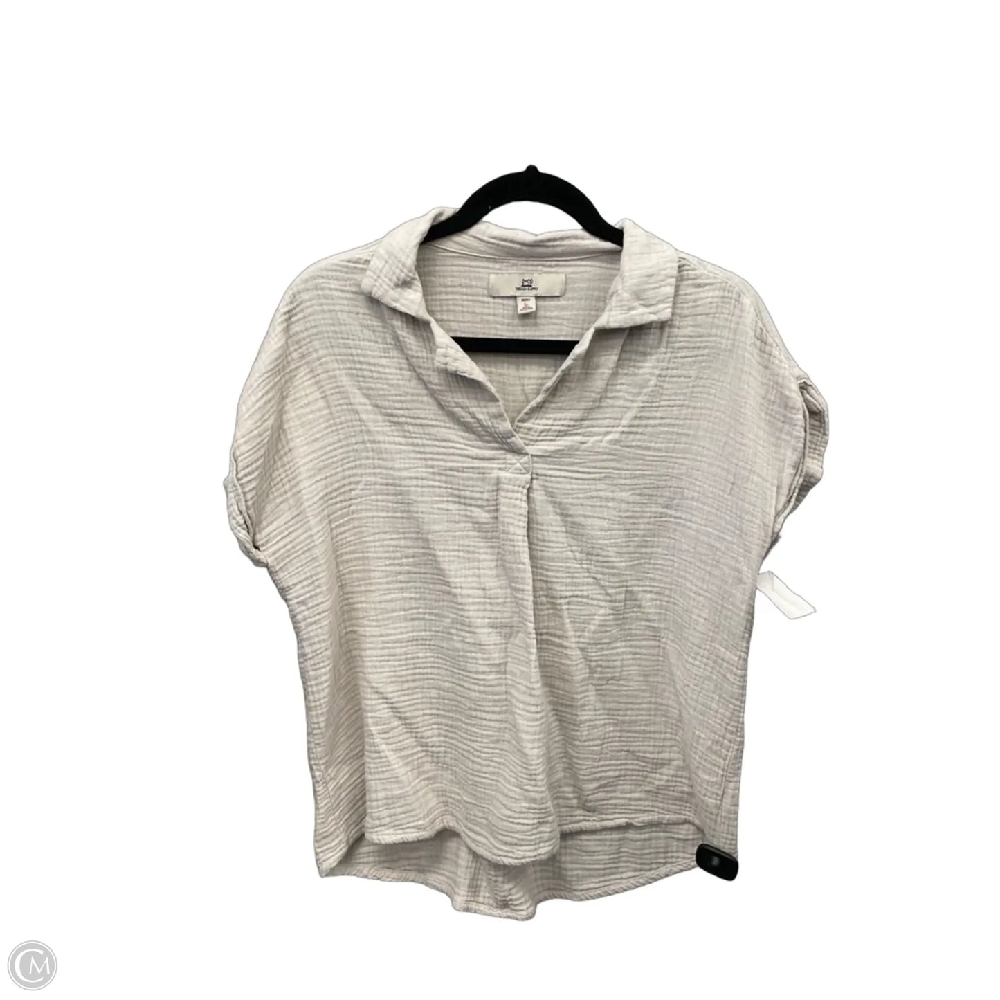 Top Short Sleeve By Thread And Supply In Beige, Size: S