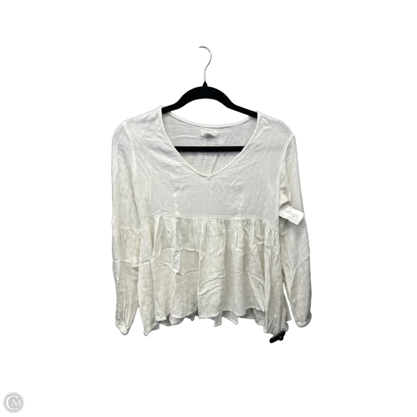 Tunic Long Sleeve By Japna In White, Size: S