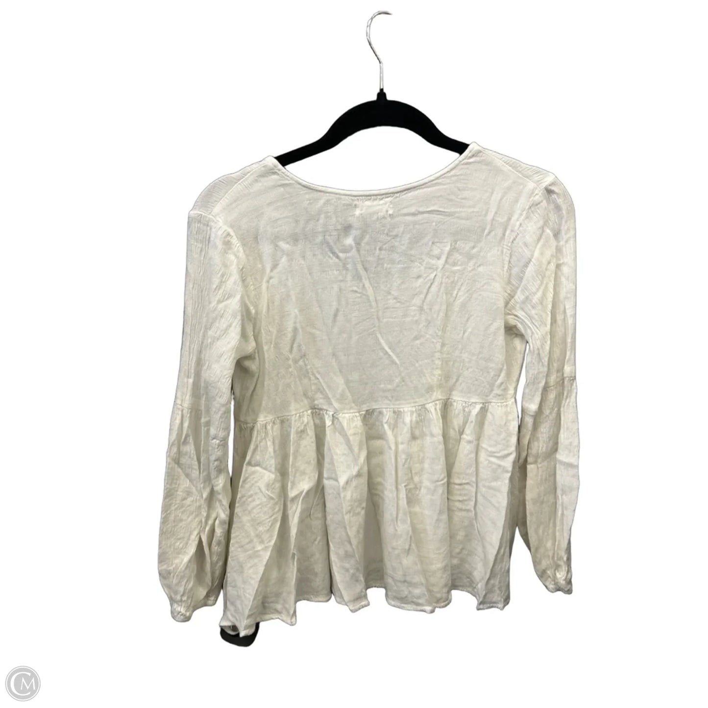 Tunic Long Sleeve By Japna In White, Size: S