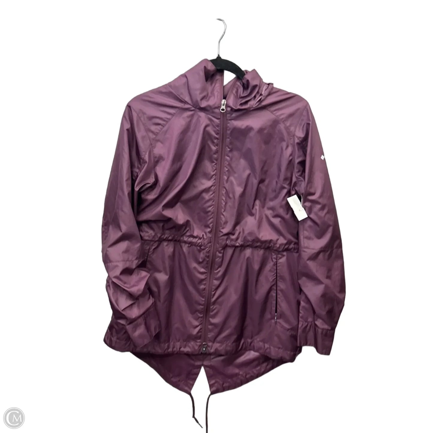 Jacket Windbreaker By Columbia In Purple, Size: M