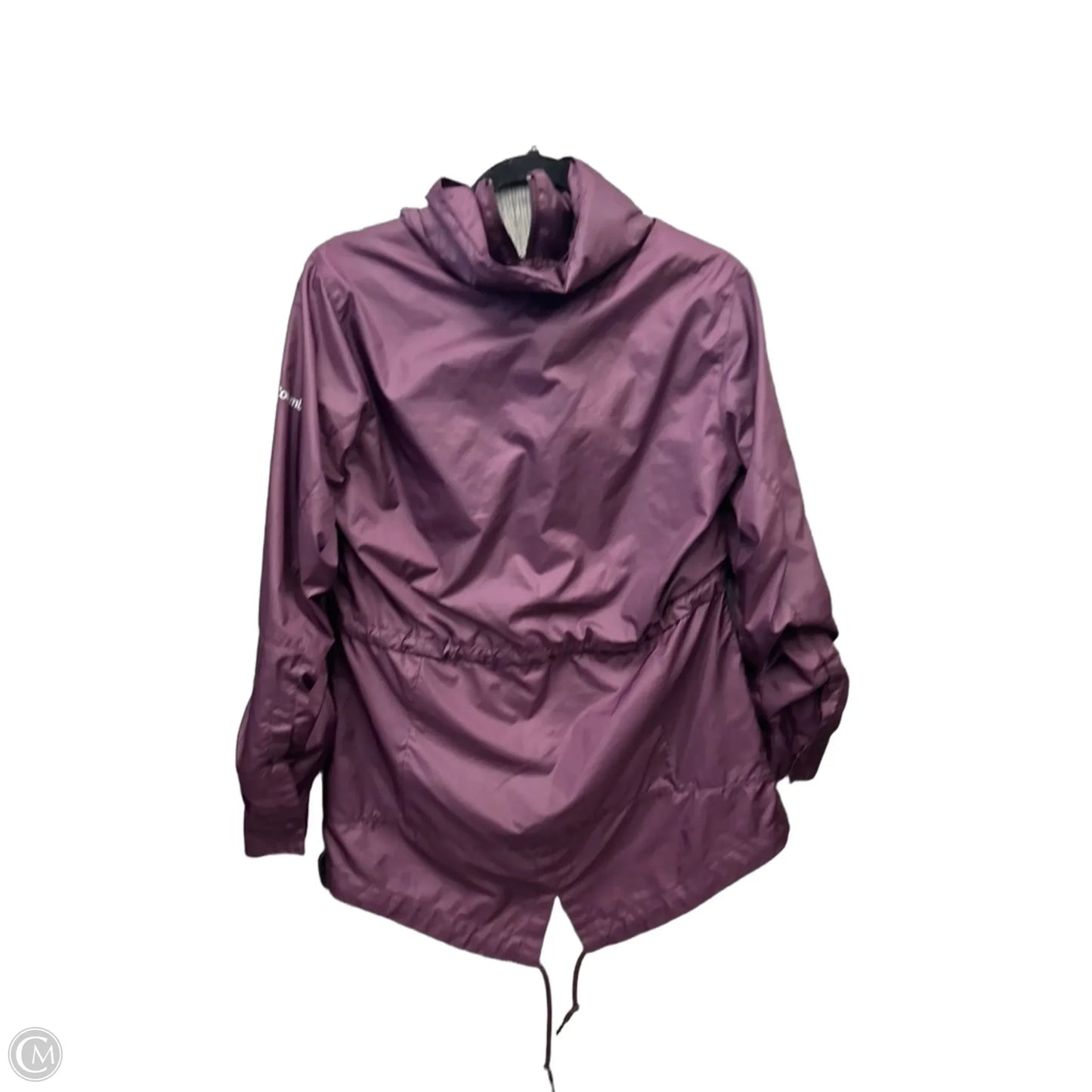Jacket Windbreaker By Columbia In Purple, Size: M