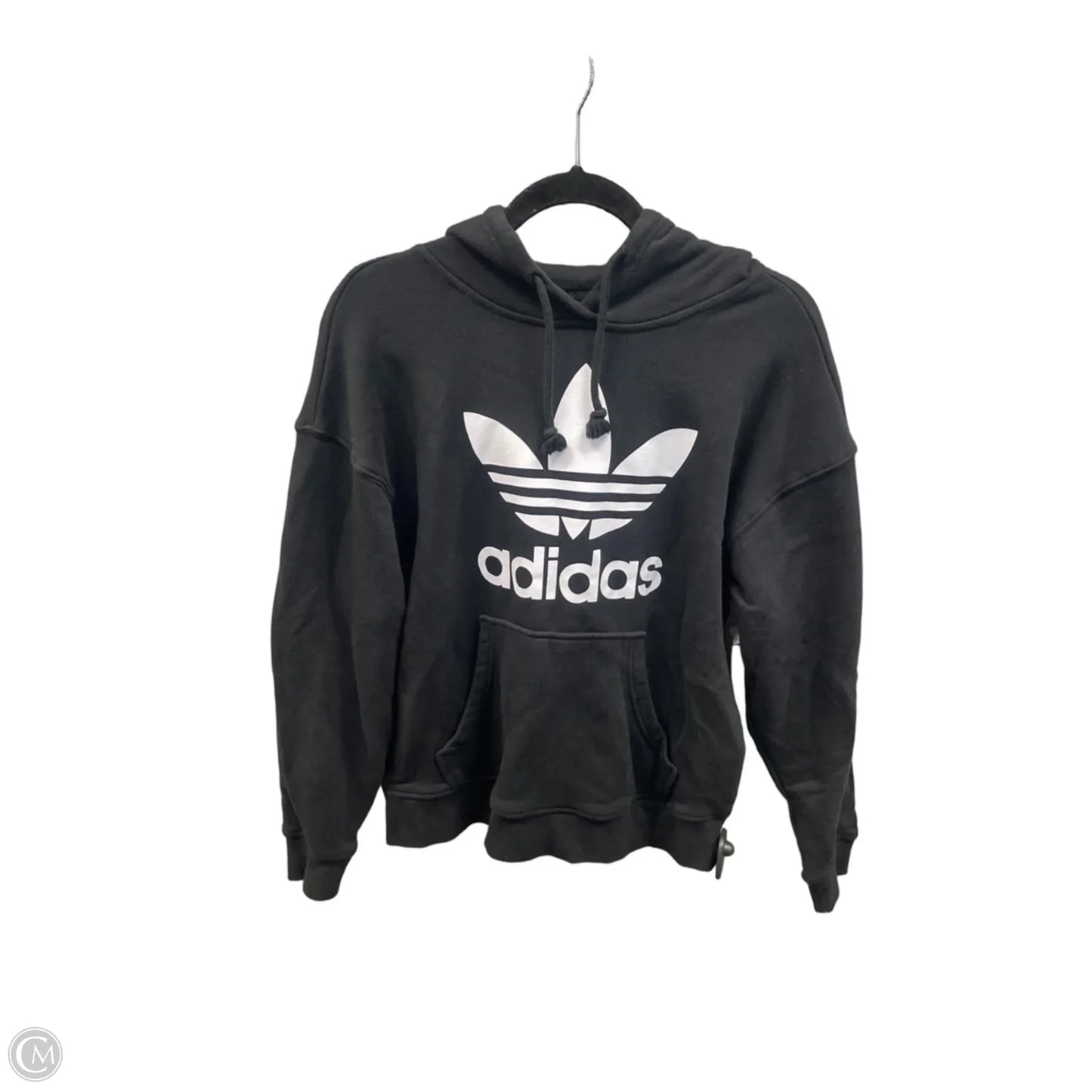 Sweatshirt Hoodie By Adidas In Black, Size: S