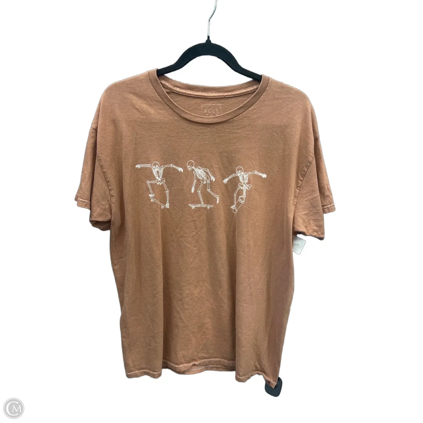 Top Short Sleeve By Full Tilt In Brown, Size: M