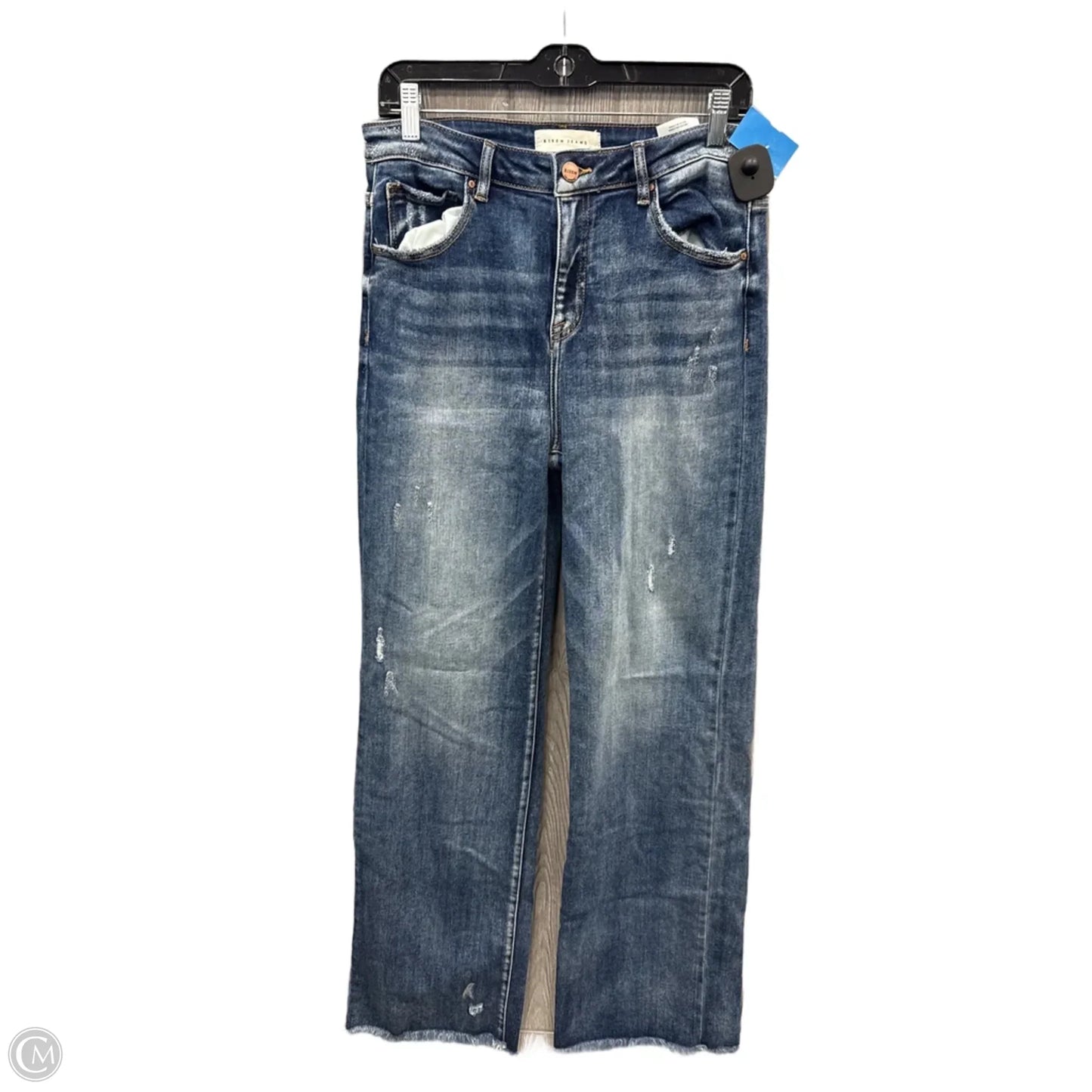 Jeans Straight By Risen In Blue Denim, Size: 12