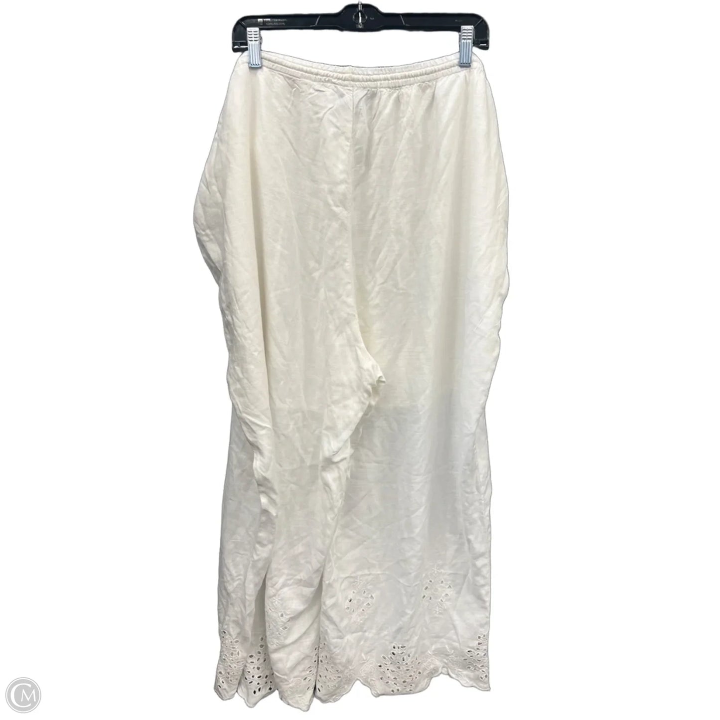 Pants Linen By Future Collective In White, Size: 22