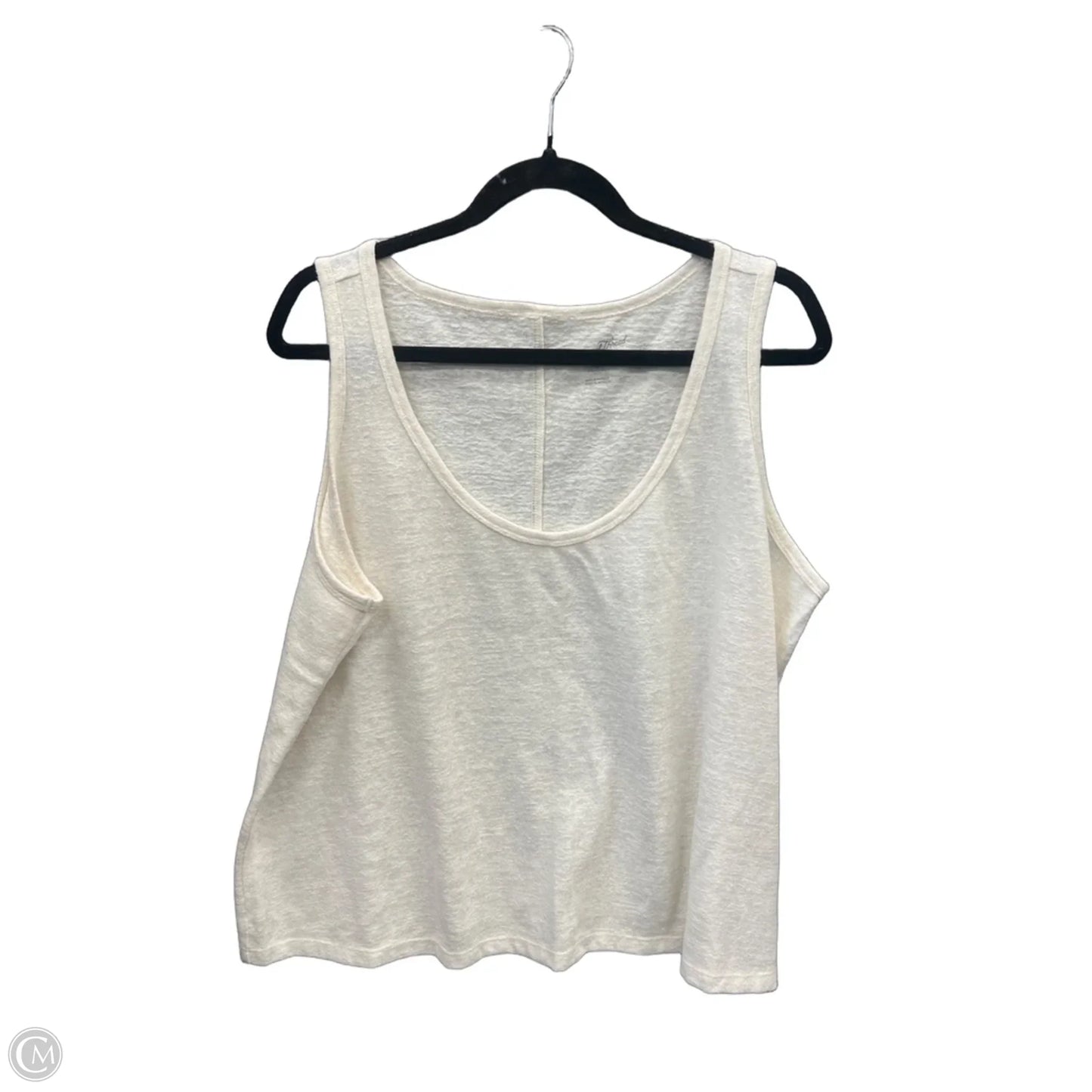 Top Sleeveless Basic By Universal Thread In Cream, Size: 1x