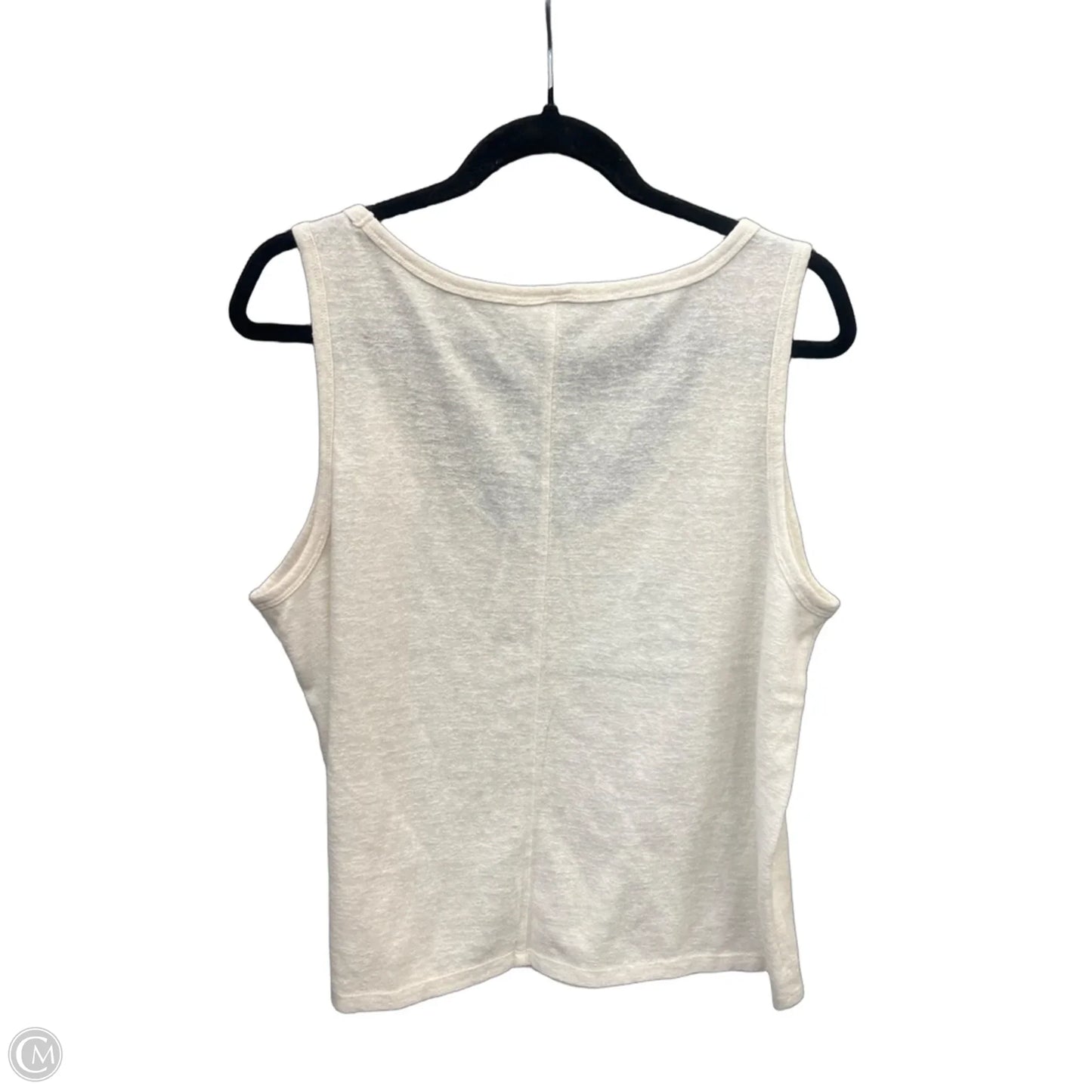 Top Sleeveless Basic By Universal Thread In Cream, Size: 1x