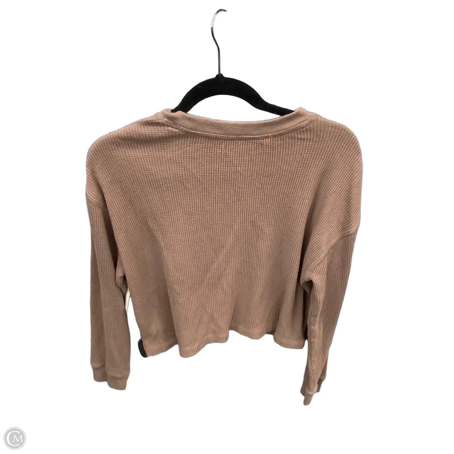 Top Long Sleeve By Abercrombie And Fitch In Brown, Size: M