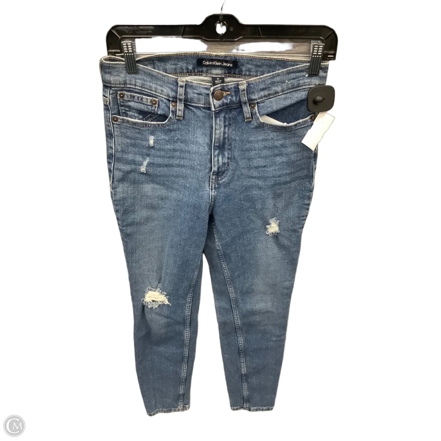 Jeans Skinny By Calvin Klein In Blue Denim, Size: 2
