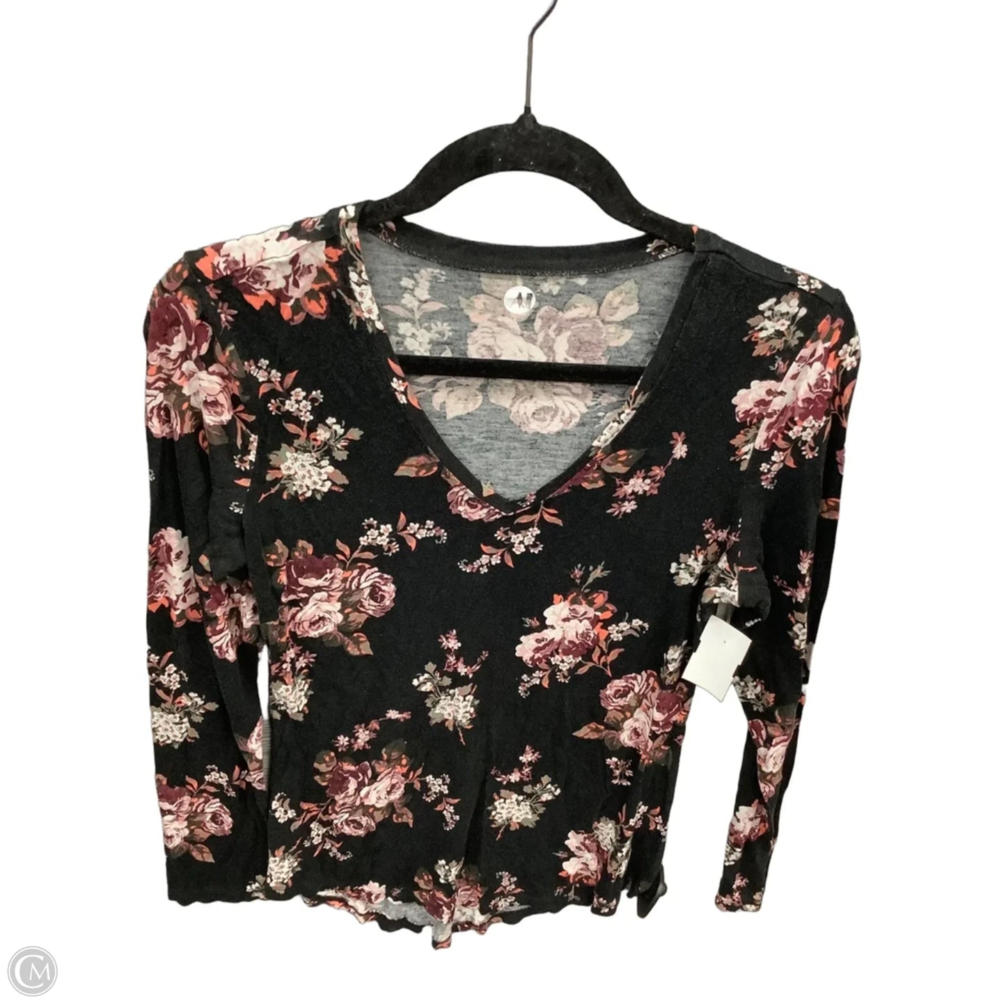 Tunic Long Sleeve By Clothes Mentor In Floral Print, Size: S