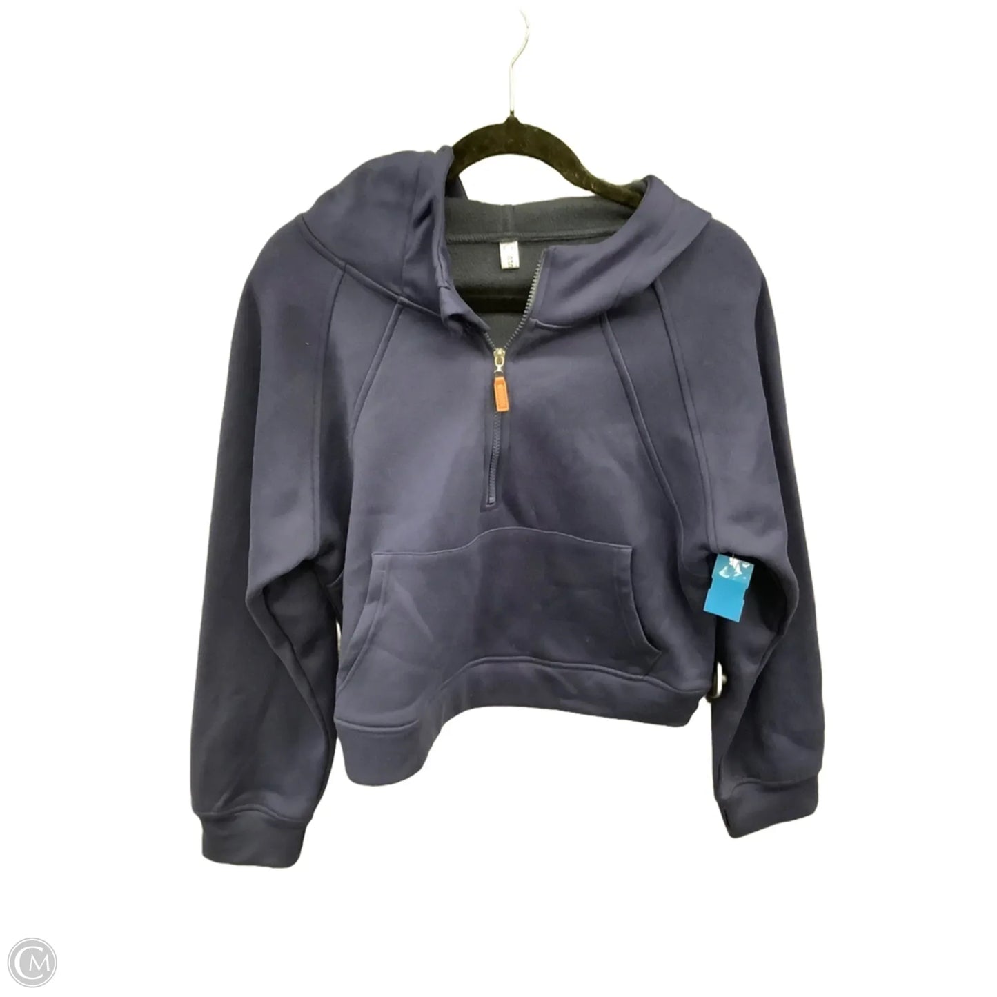 Sweatshirt Hoodie By Clothes Mentor In Blue, Size: L