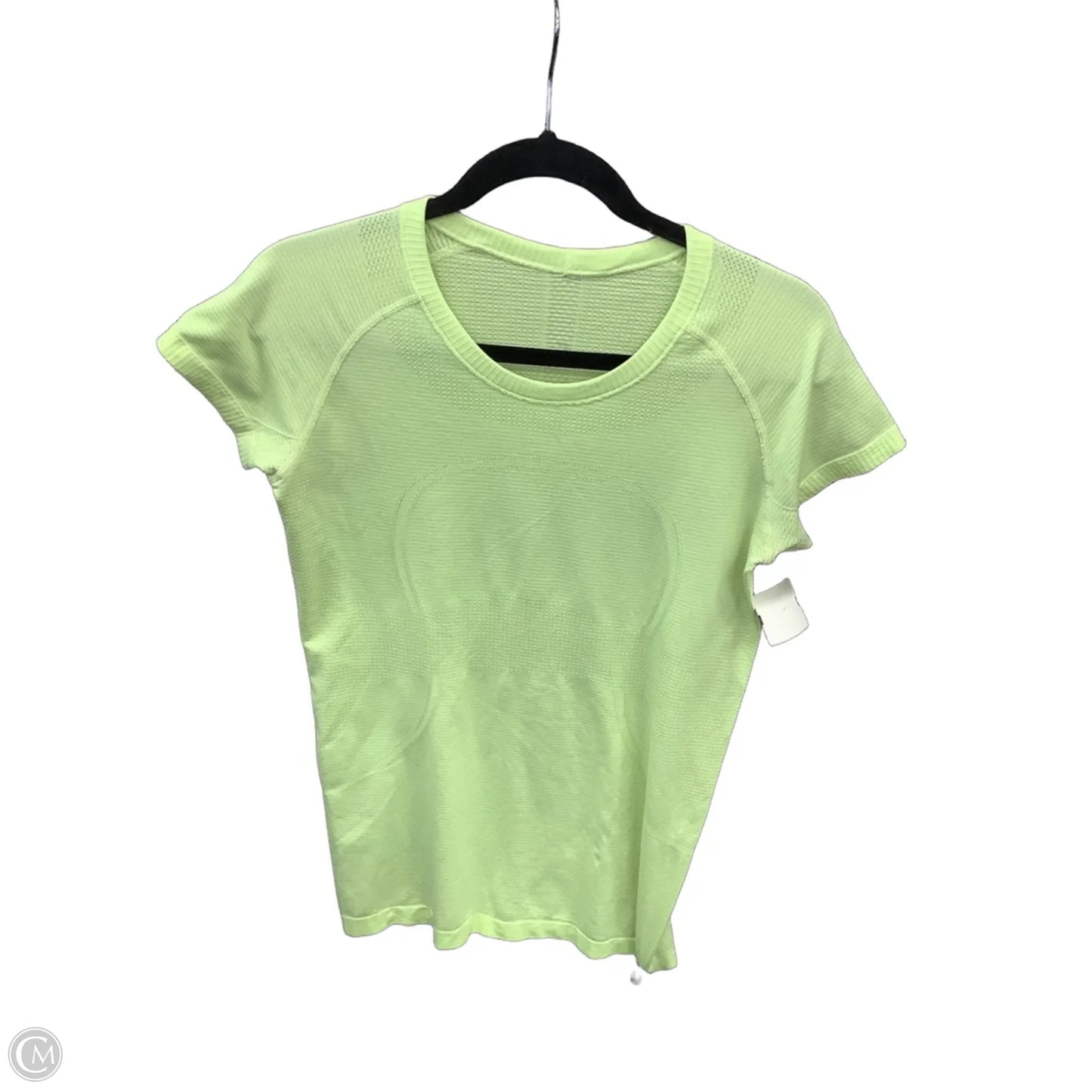 Athletic Top Short Sleeve By Lululemon In Green, Size: M
