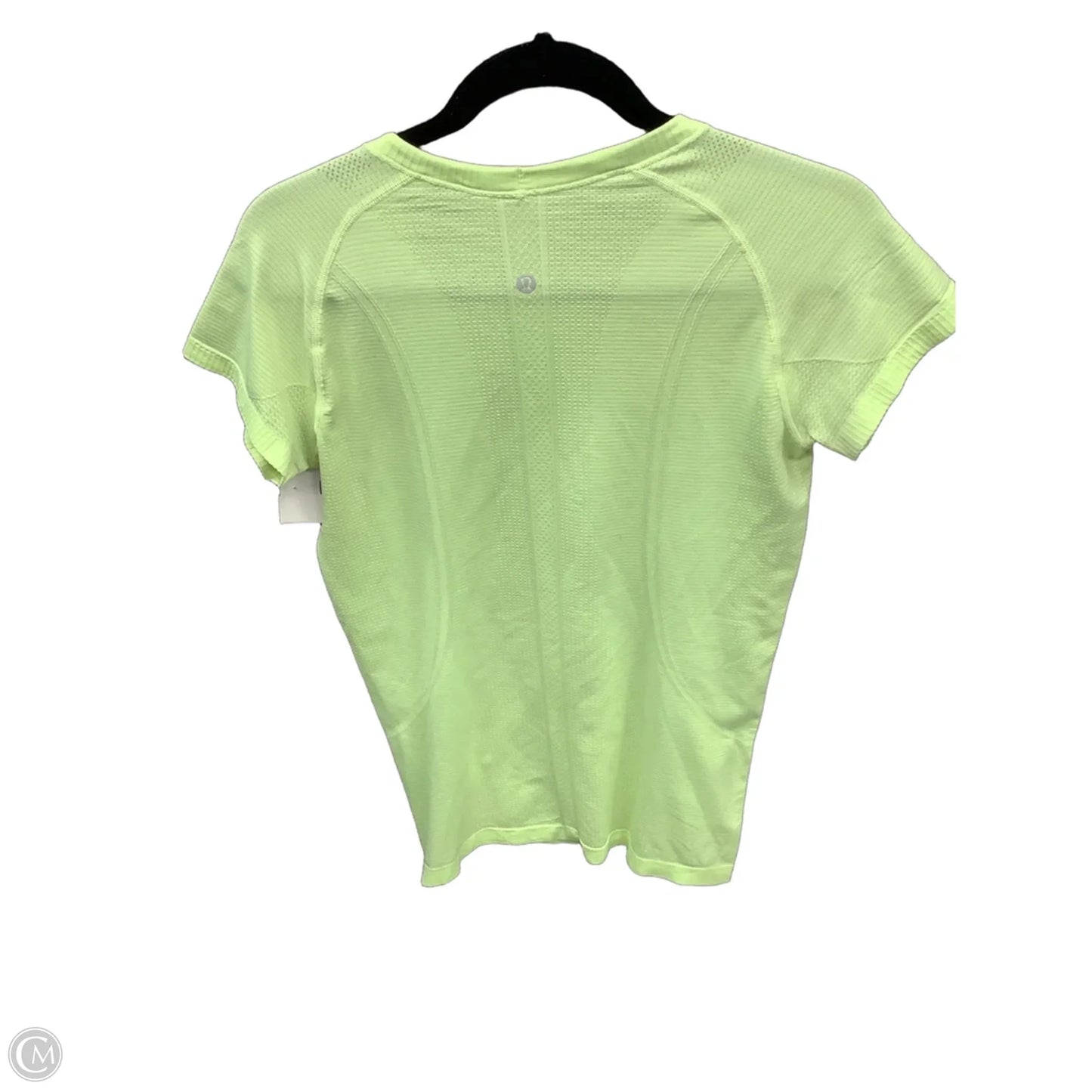 Athletic Top Short Sleeve By Lululemon In Green, Size: M