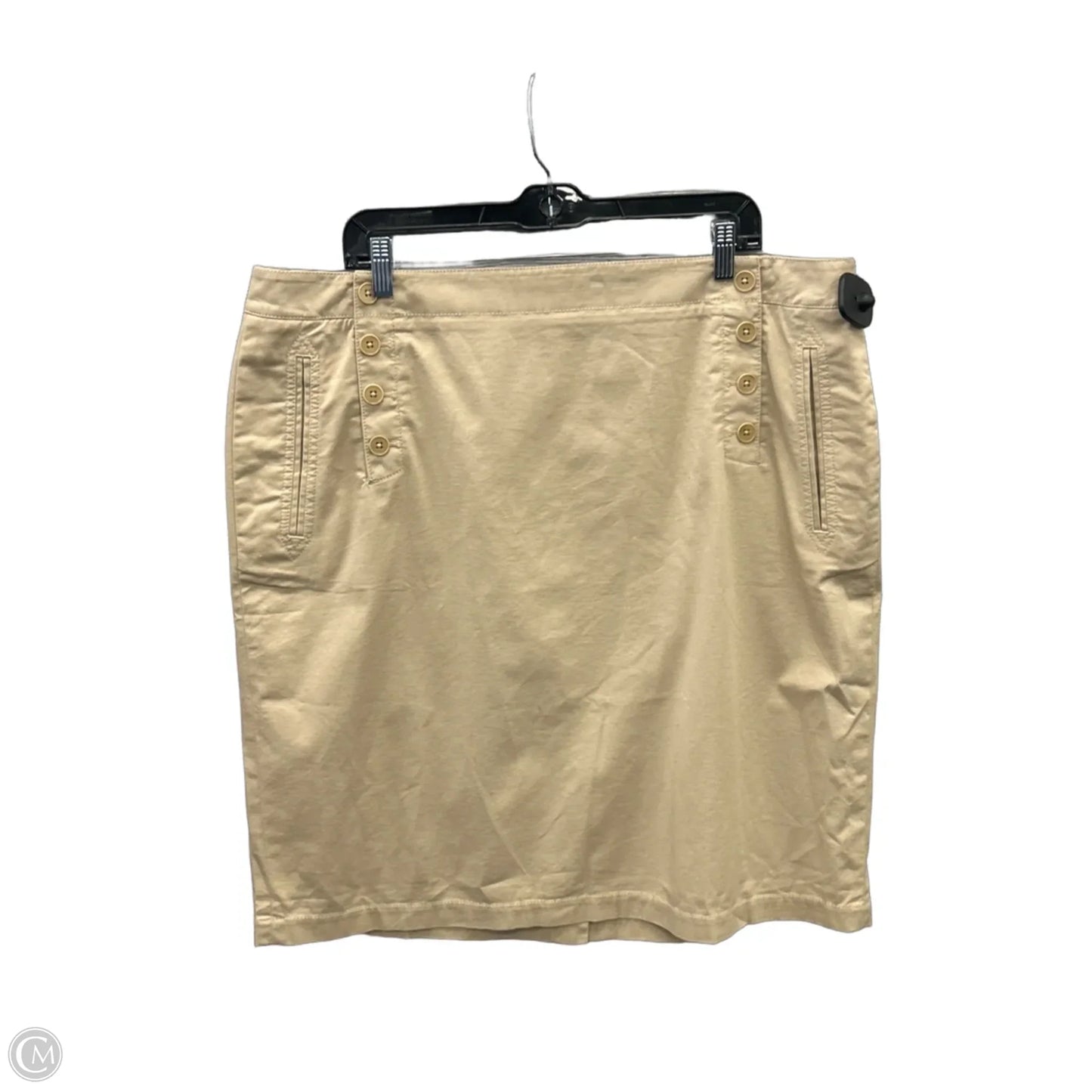 Skirt Midi By Talbots In Tan, Size: 20