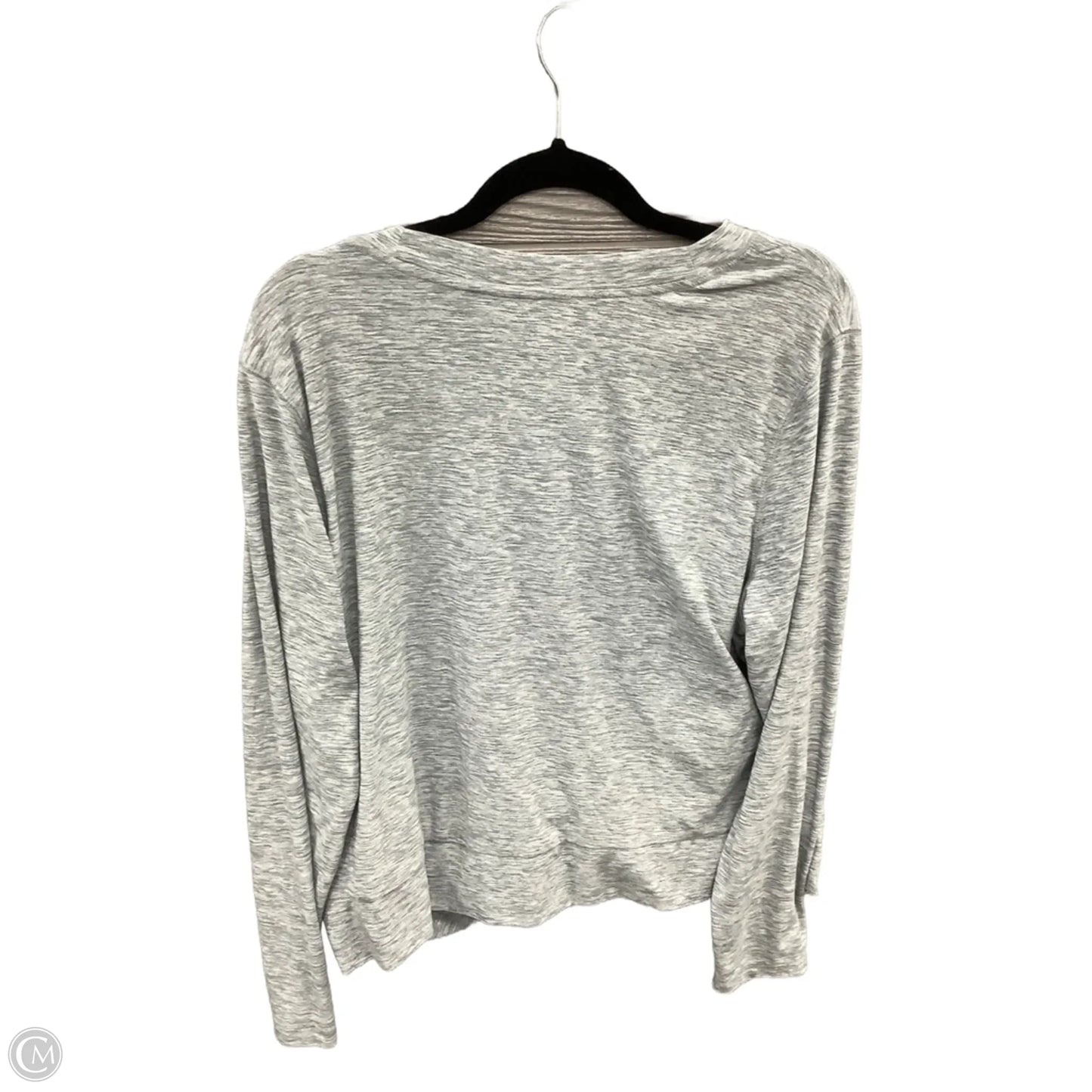 Athletic Top Long Sleeve Crewneck By Old Navy In Grey, Size: Xxl