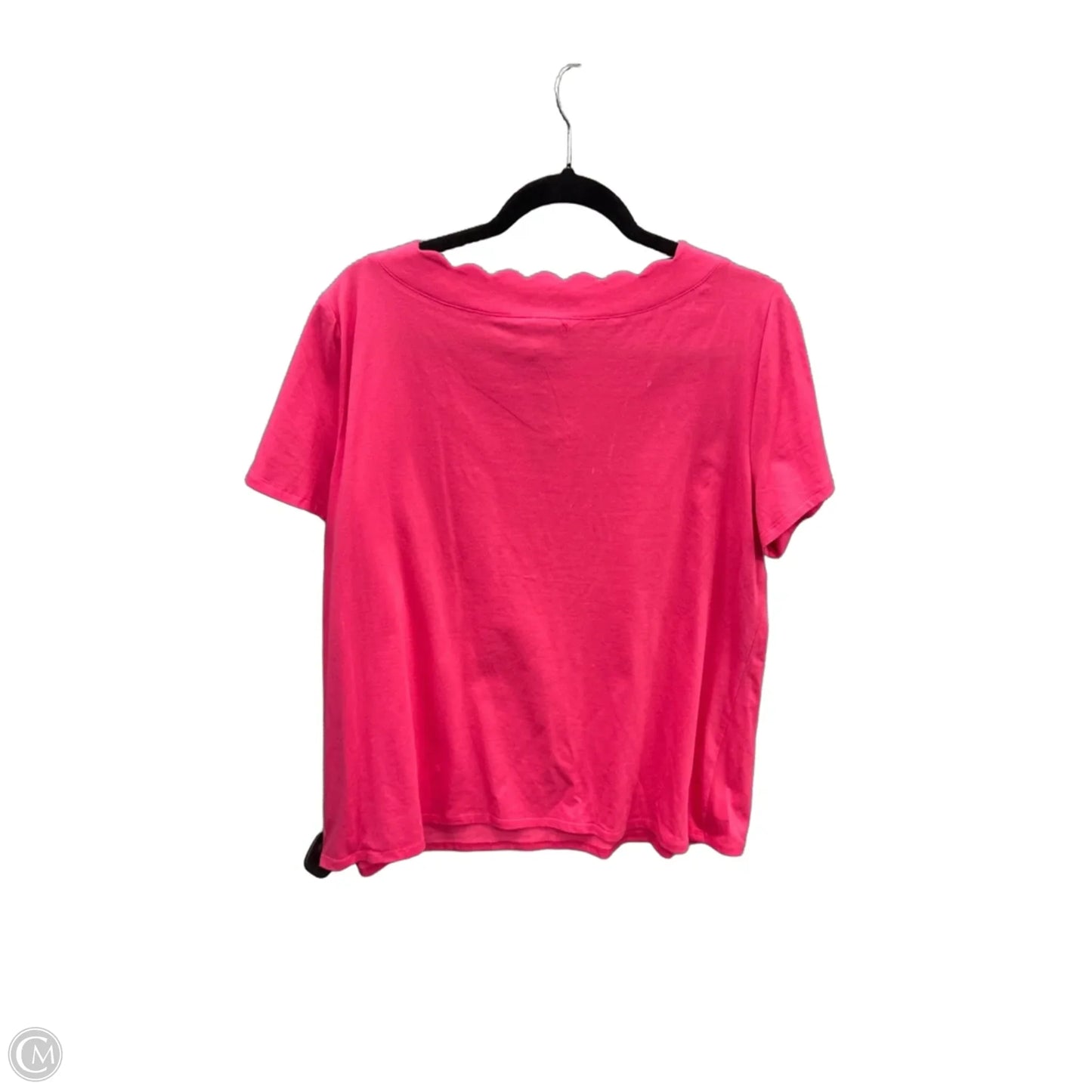 Top Short Sleeve By Anne Klein In Pink, Size: 1x