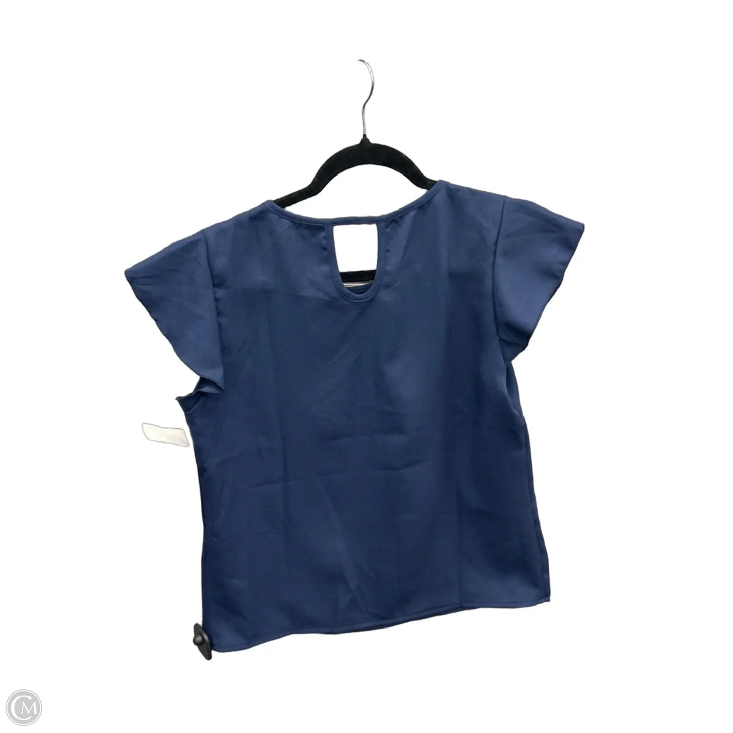 Top Short Sleeve By Shein In Navy, Size: S