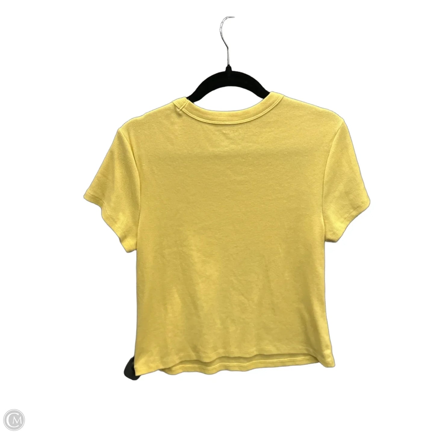 Top Short Sleeve Basic By Old Navy In Yellow, Size: Xl
