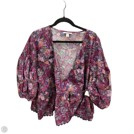 Top Short Sleeve By Clothes Mentor In Purple, Size: 3x