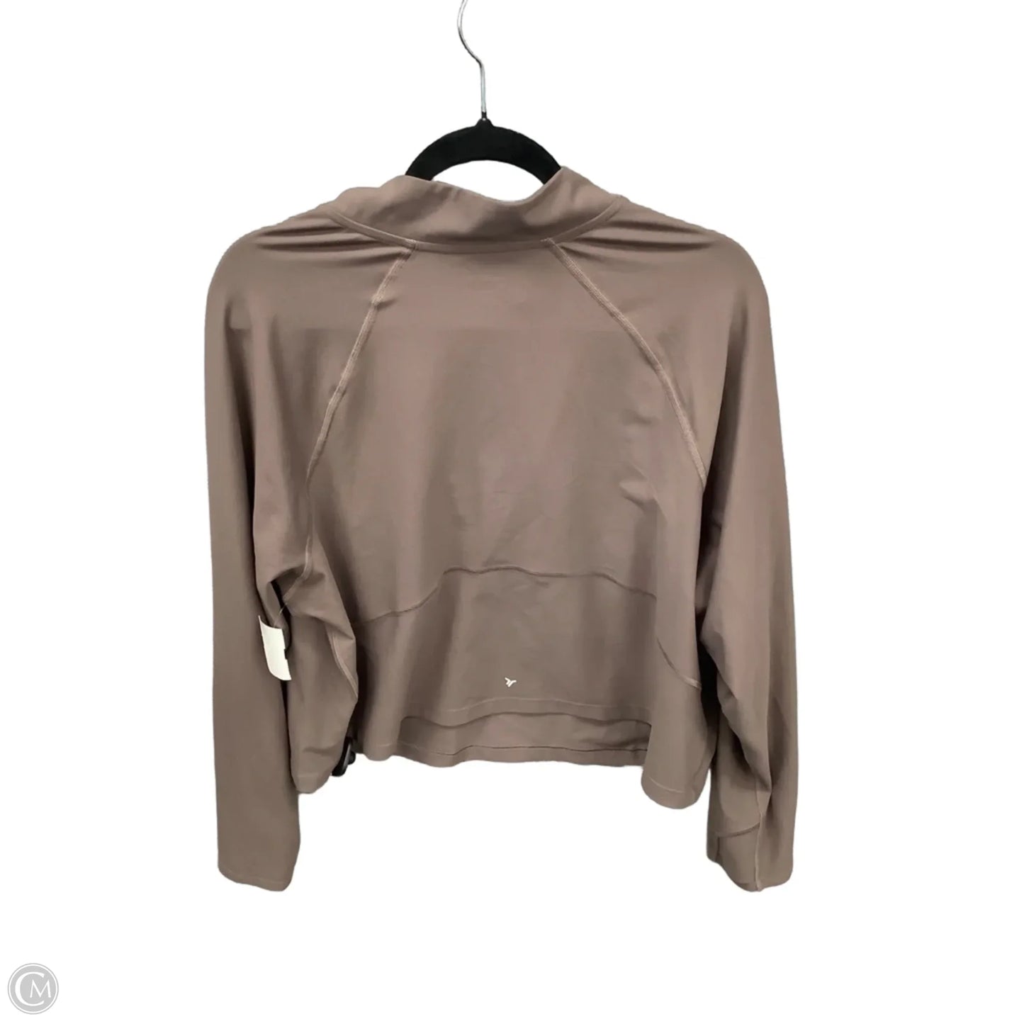 Athletic Top Long Sleeve Collar By Old Navy In Brown, Size: 3x