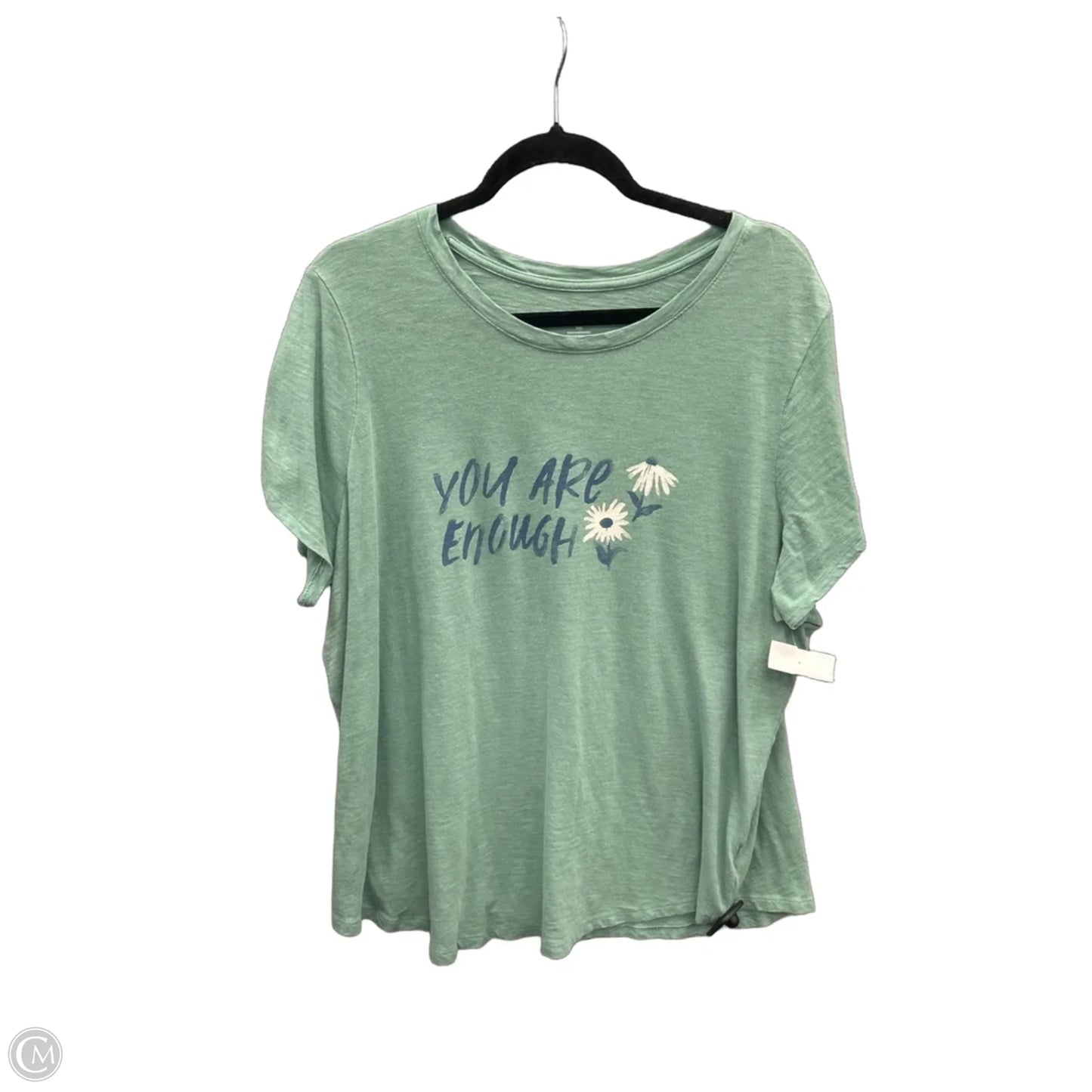 Top Short Sleeve Basic By Old Navy In Green, Size: Xxl