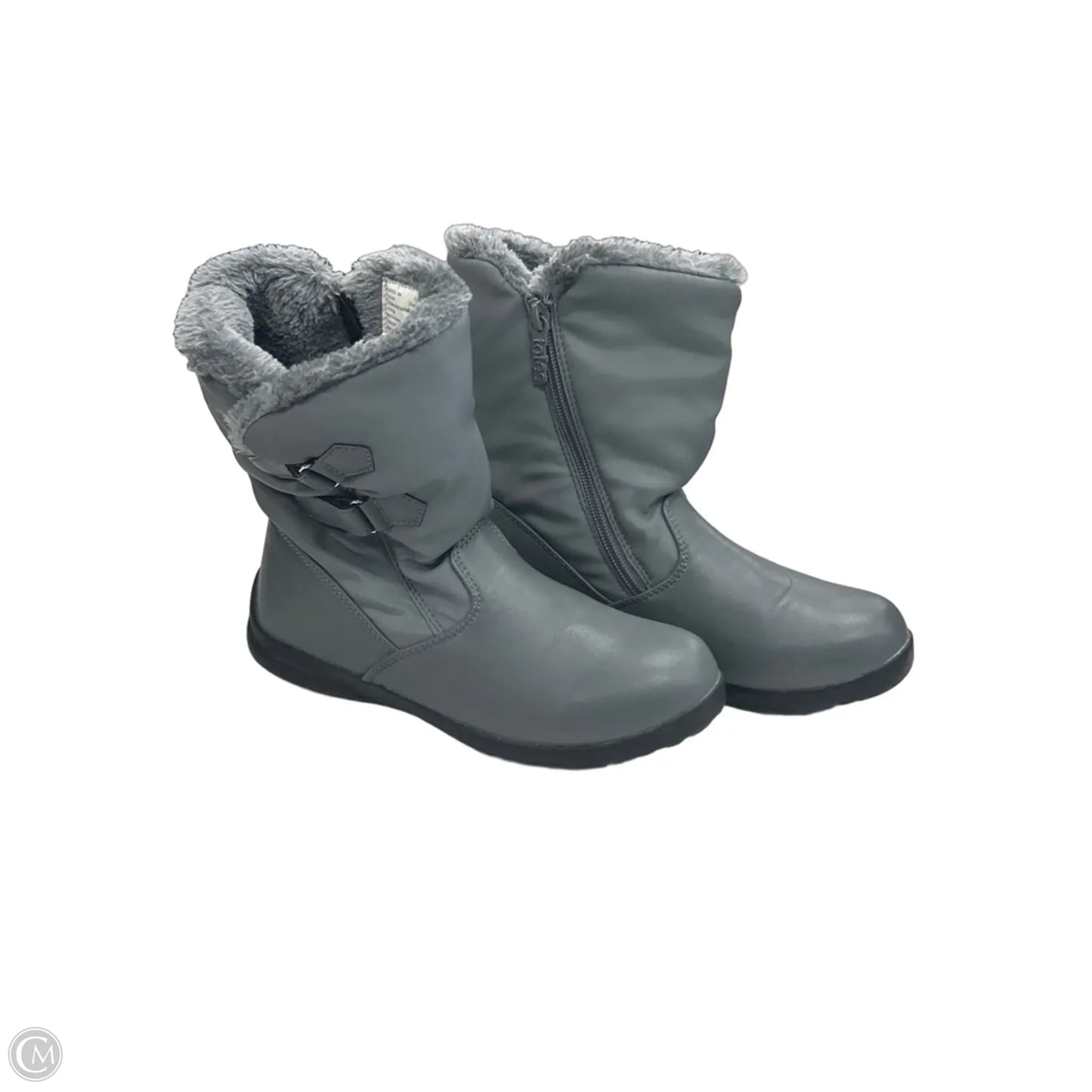 Boots Snow By Totes In Grey, Size: 6