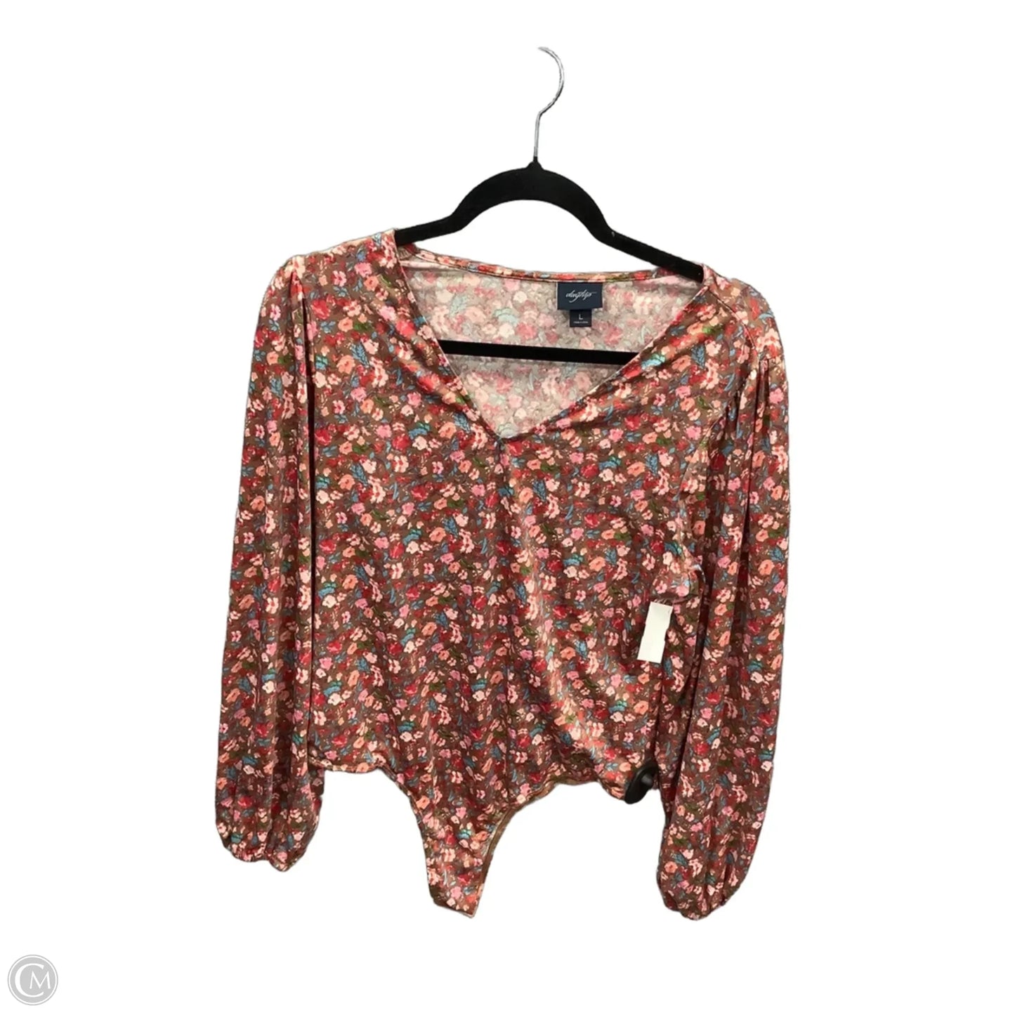 Bodysuit By Daytrip In Floral Print, Size: L