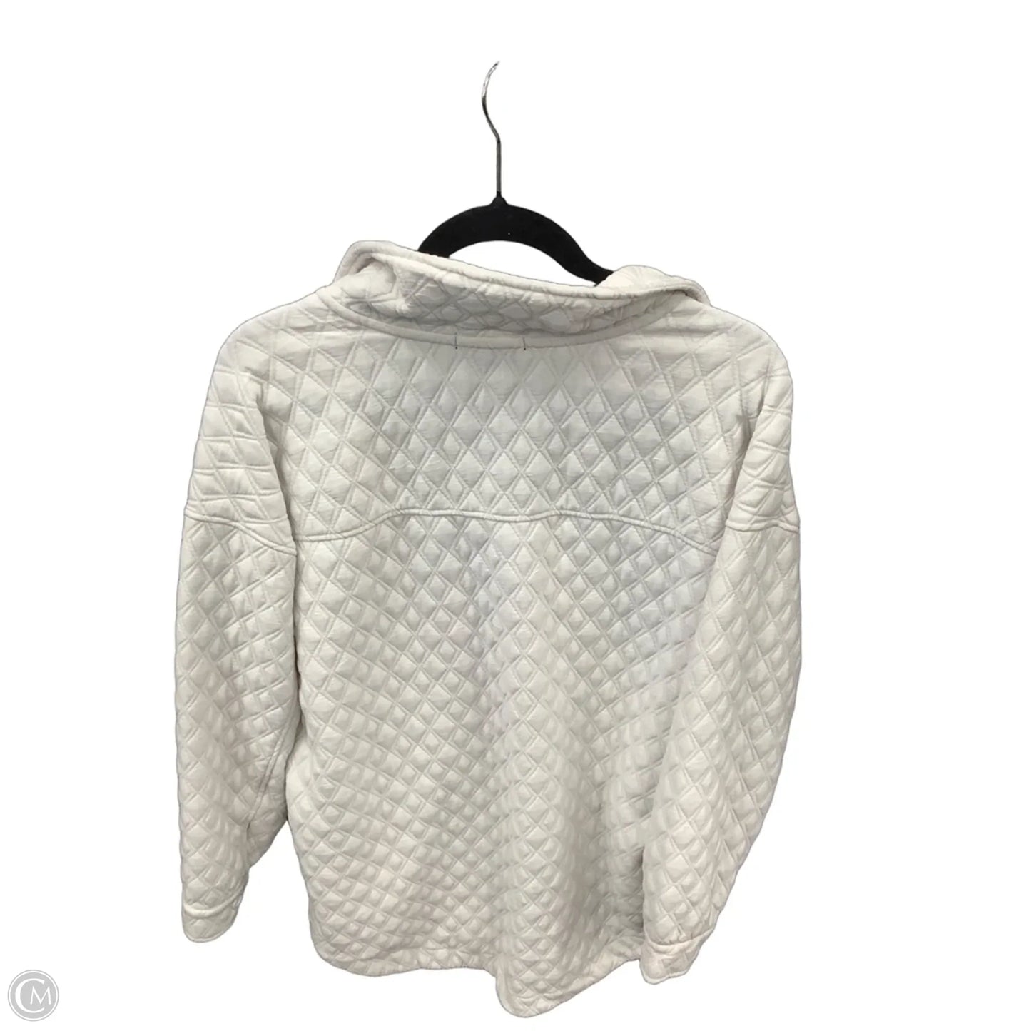 Jacket Puffer & Quilted By Robert Louis In White, Size: 1x
