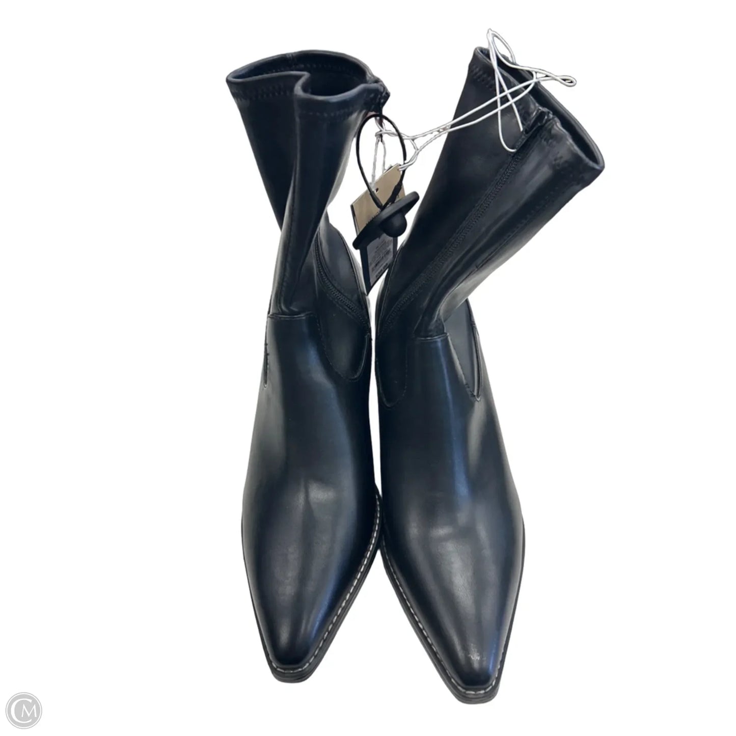 Boots Ankle Heels By Universal Thread In Black, Size: 9.5