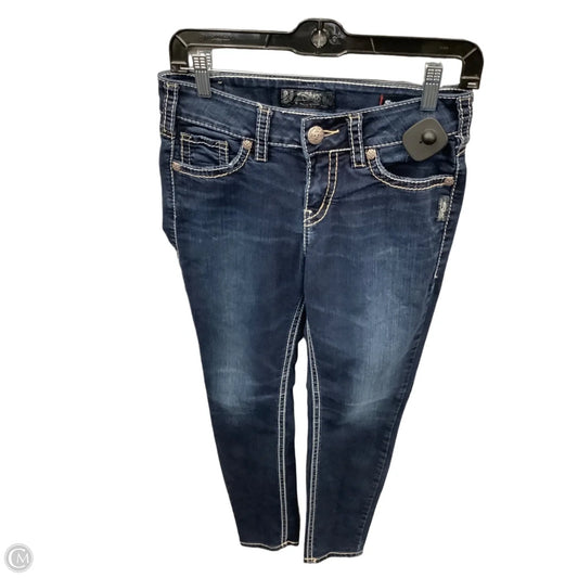 Jeans Skinny By Silver In Blue Denim, Size: 4