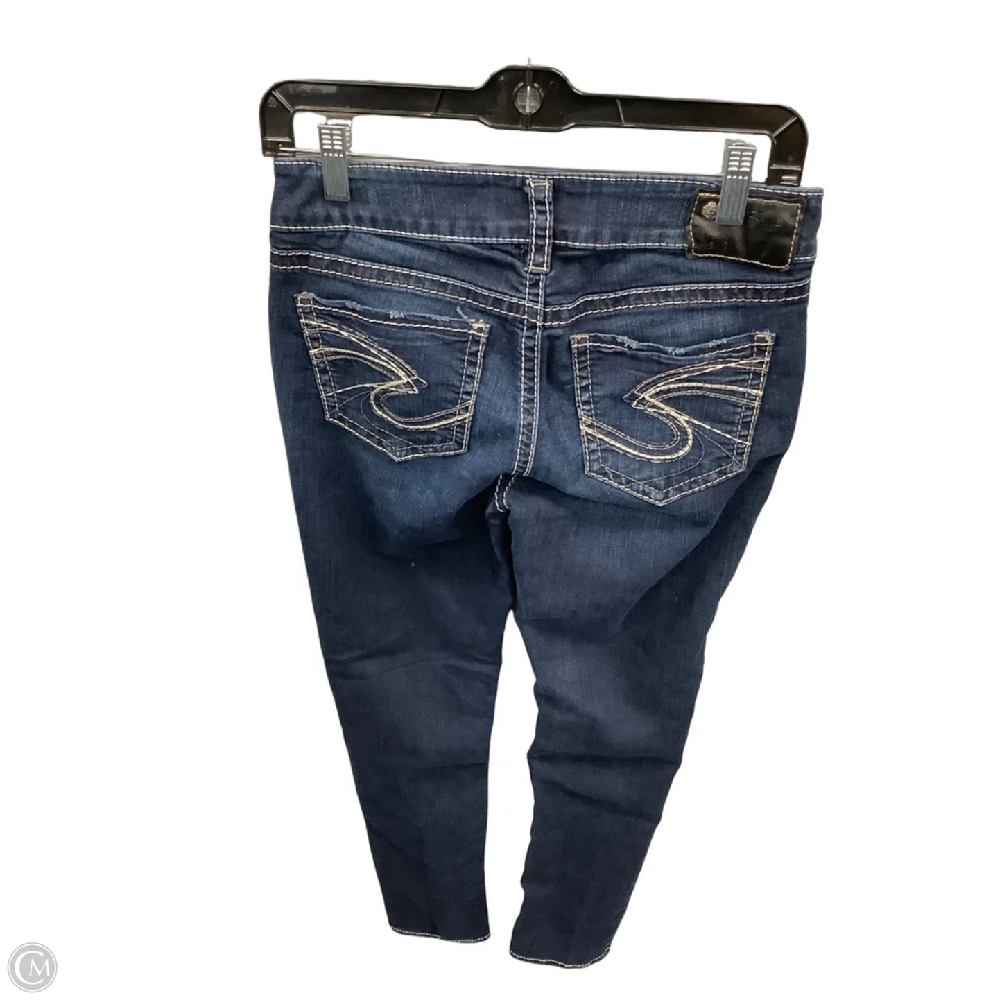 Jeans Skinny By Silver In Blue Denim, Size: 4