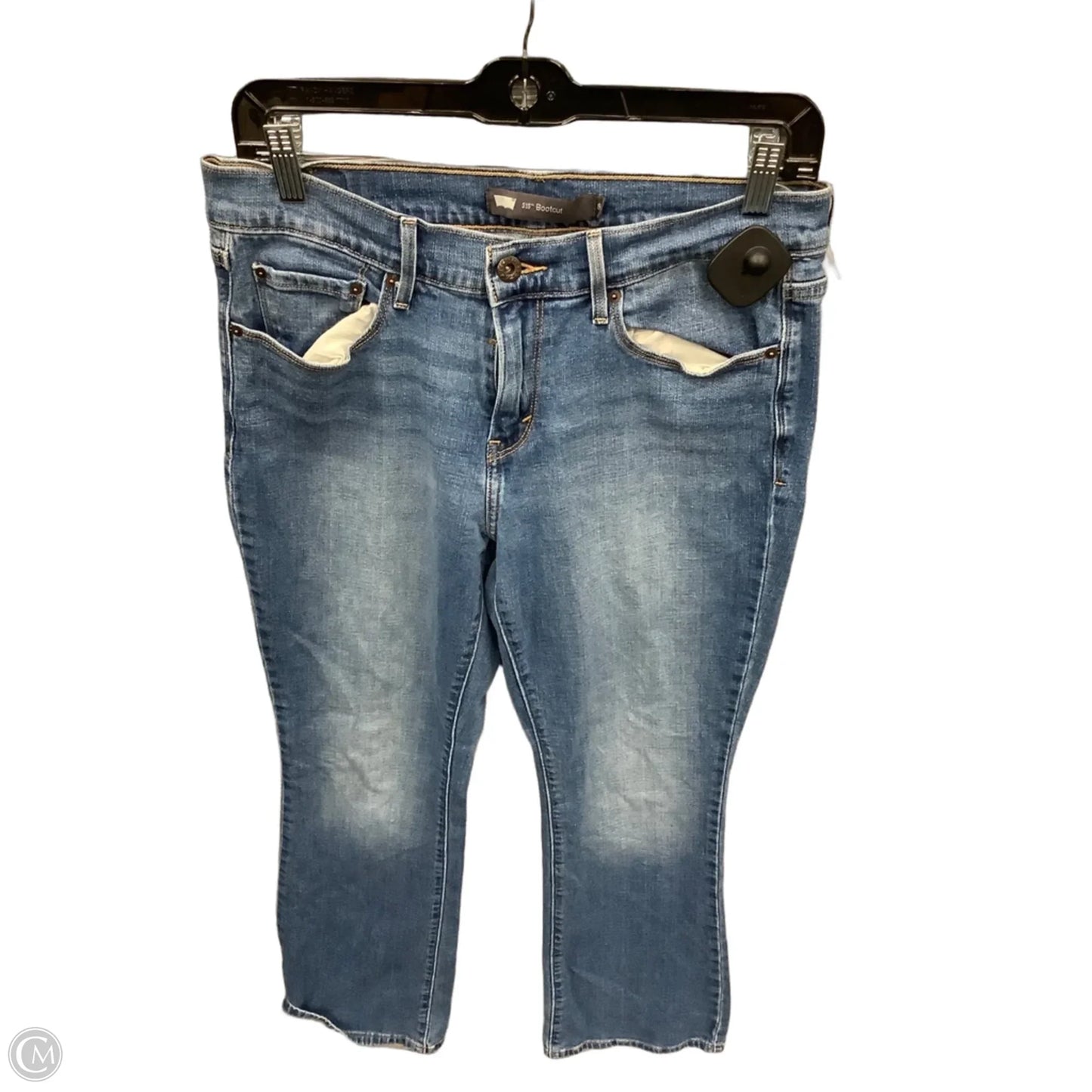 Jeans Boot Cut By Levis In Blue Denim, Size: 8