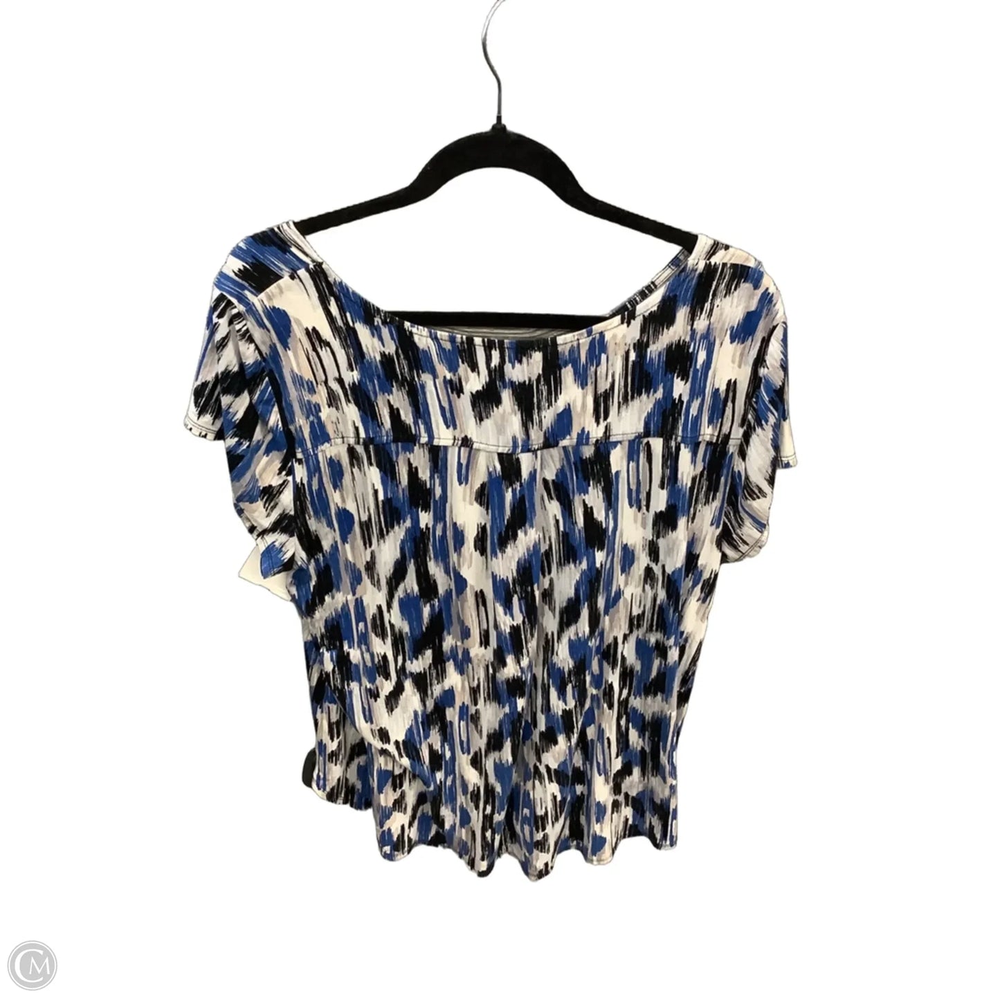 Tunic Short Sleeve By Alfani In Blue, Size: Xl