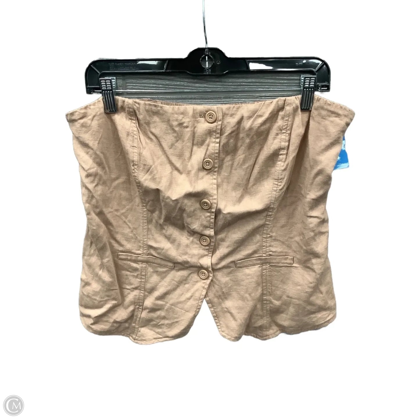 Top Sleeveless By Wild Fable In Tan, Size: L