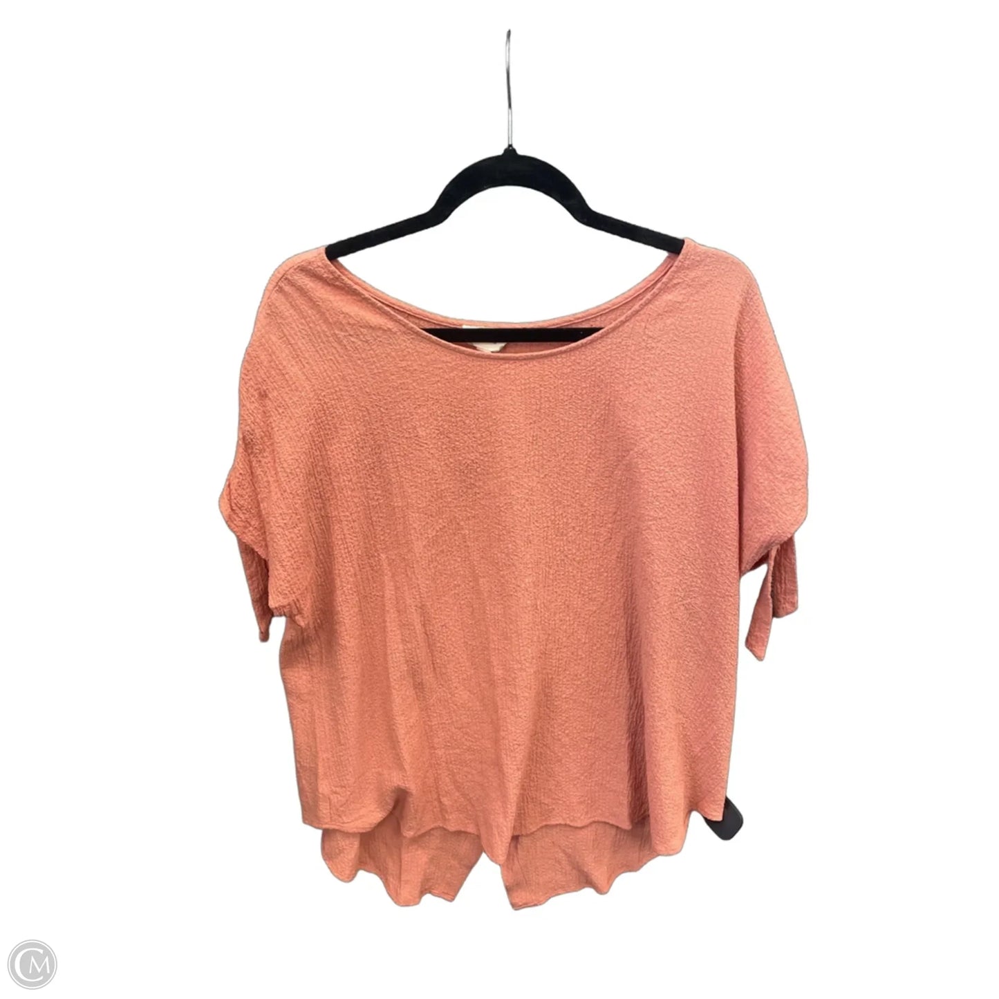 Top Short Sleeve By Blu Pepper In Orange, Size: 1x