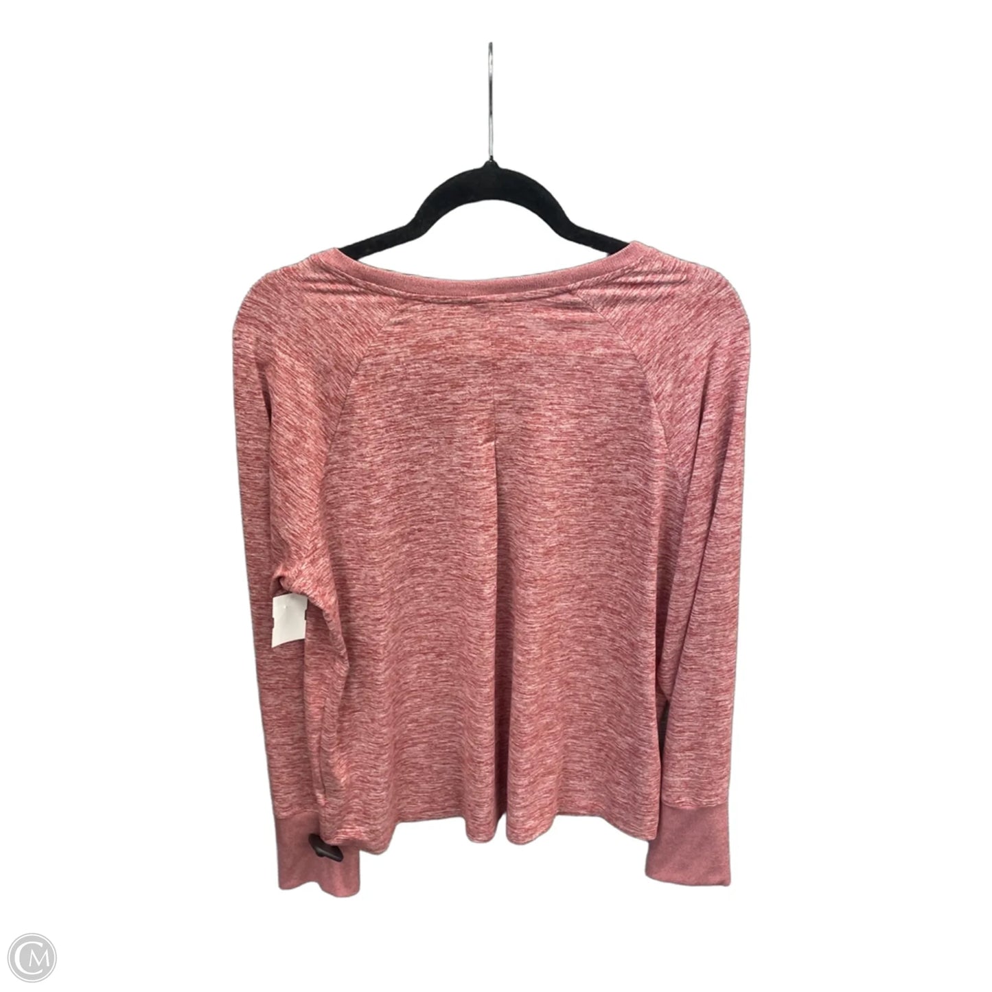 Athletic Top Long Sleeve Crewneck By Avia In Red, Size: L