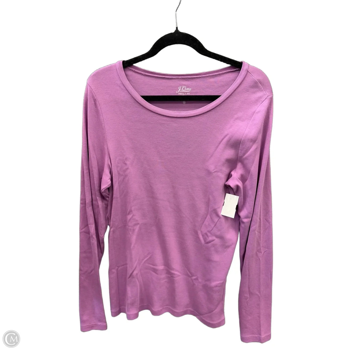 Top Long Sleeve Basic By J. Crew In Purple, Size: Xl