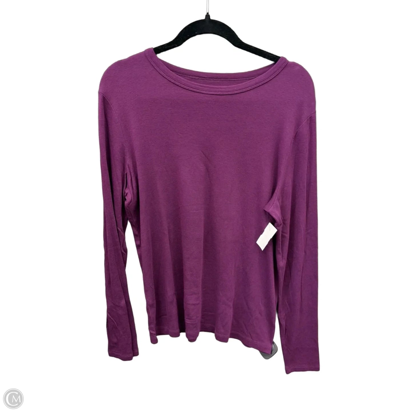 Top Long Sleeve Basic By A New Day In Purple, Size: Xl