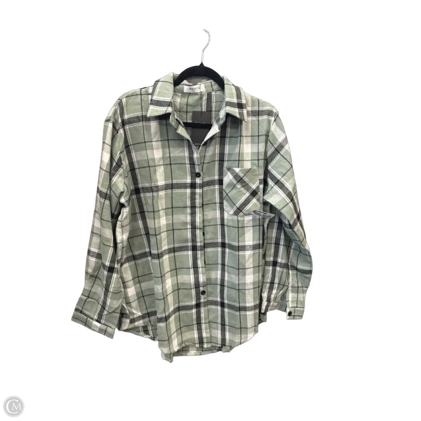 Top Long Sleeve By Clothes Mentor In Green, Size: Xl