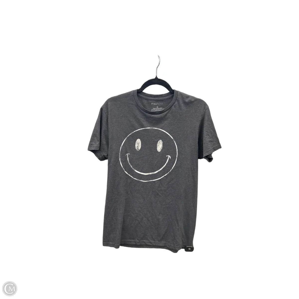 Top Short Sleeve By Maurices In Grey, Size: M