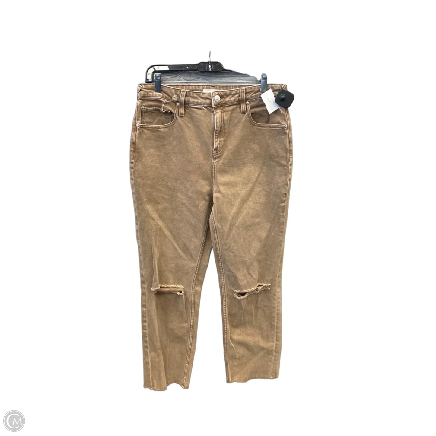 Jeans Straight By Clothes Mentor In Brown Denim, Size: 12