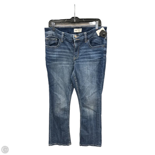 Jeans Boot Cut By Bke In Blue Denim, Size: 12