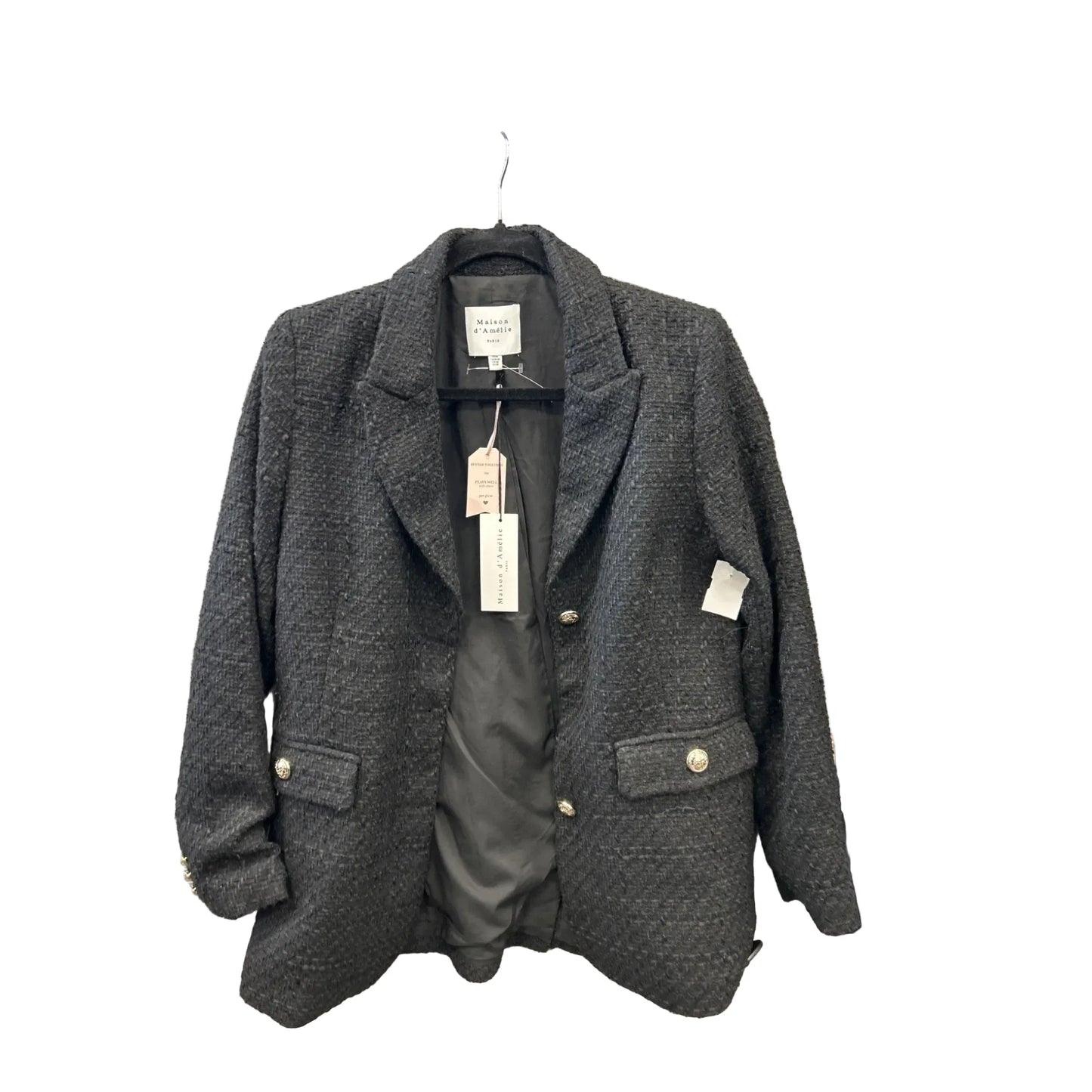 Blazer By Maison Damelie In Black, Size: M