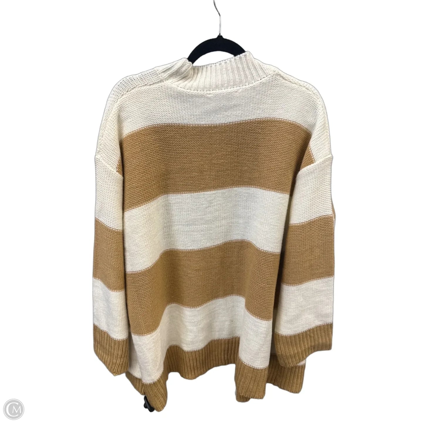Sweater Cardigan By Davi & Dani In Striped Pattern, Size: L