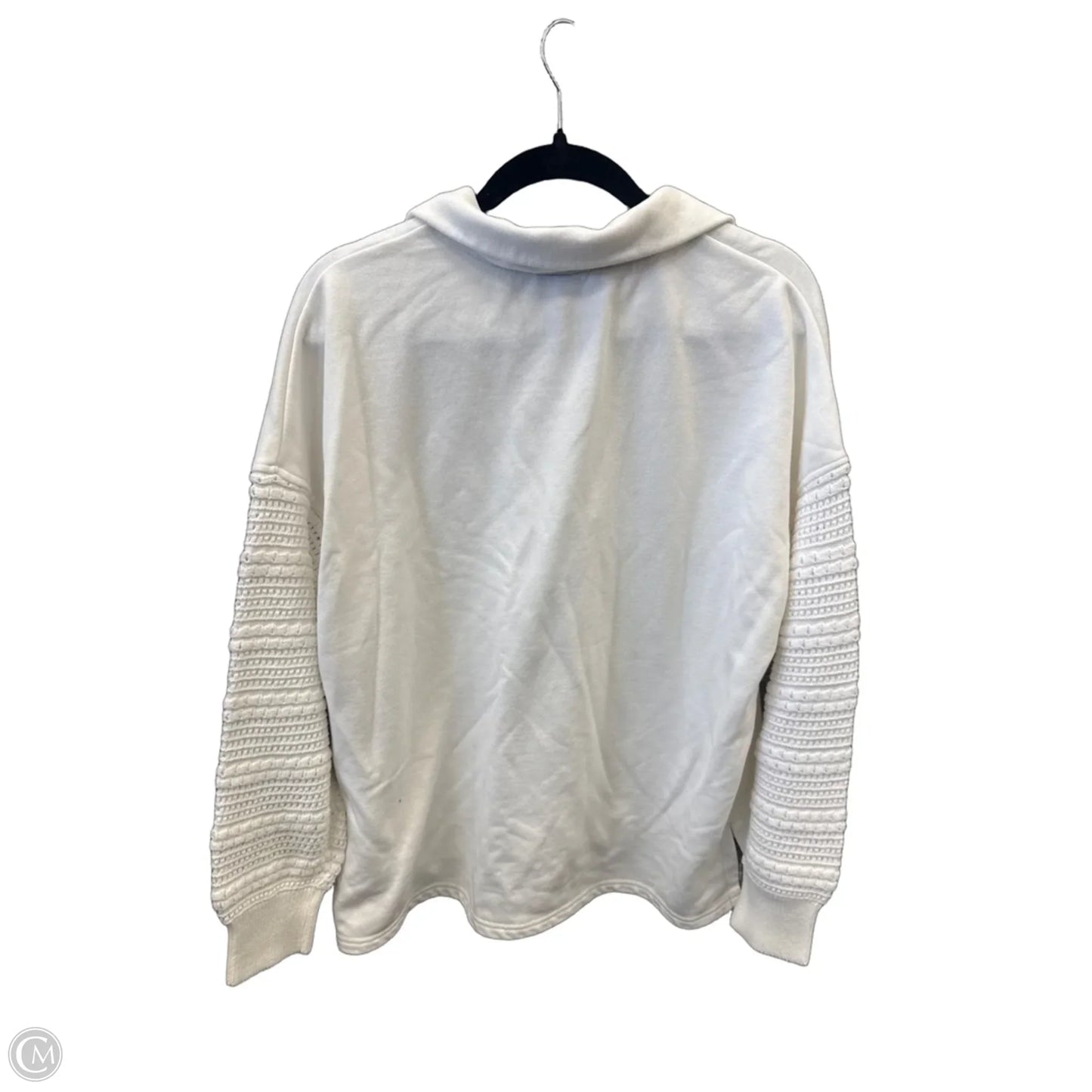 Sweatshirt Collar By Grace + Karma In White, Size: L