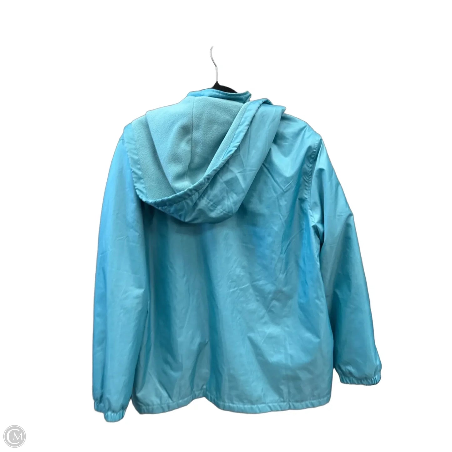 Jacket Windbreaker By Totes In Blue, Size: L