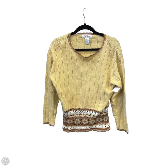 Sweater By Sml In Yellow, Size: L