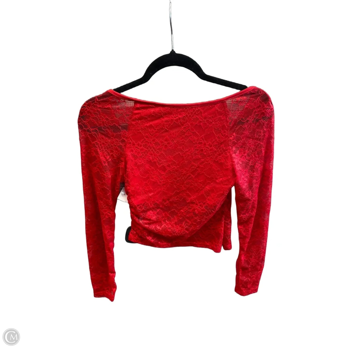 Top Long Sleeve By Shein In Red, Size: S