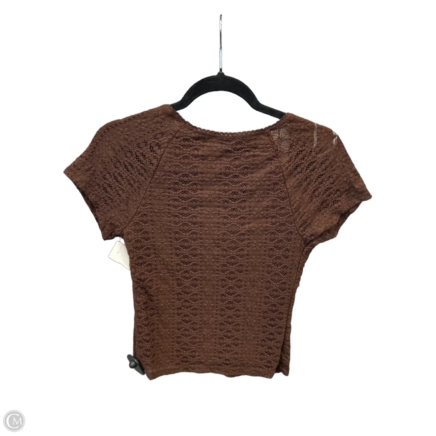 Top Short Sleeve By No Boundaries In Brown, Size: S